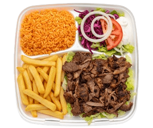 Assiette kebab maison